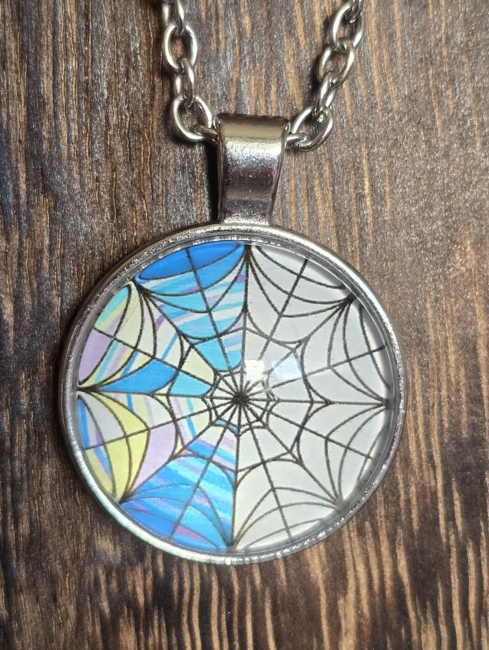 Wednsday Addams Glass Dome Pendant Necklace - Picture 2 of 2
